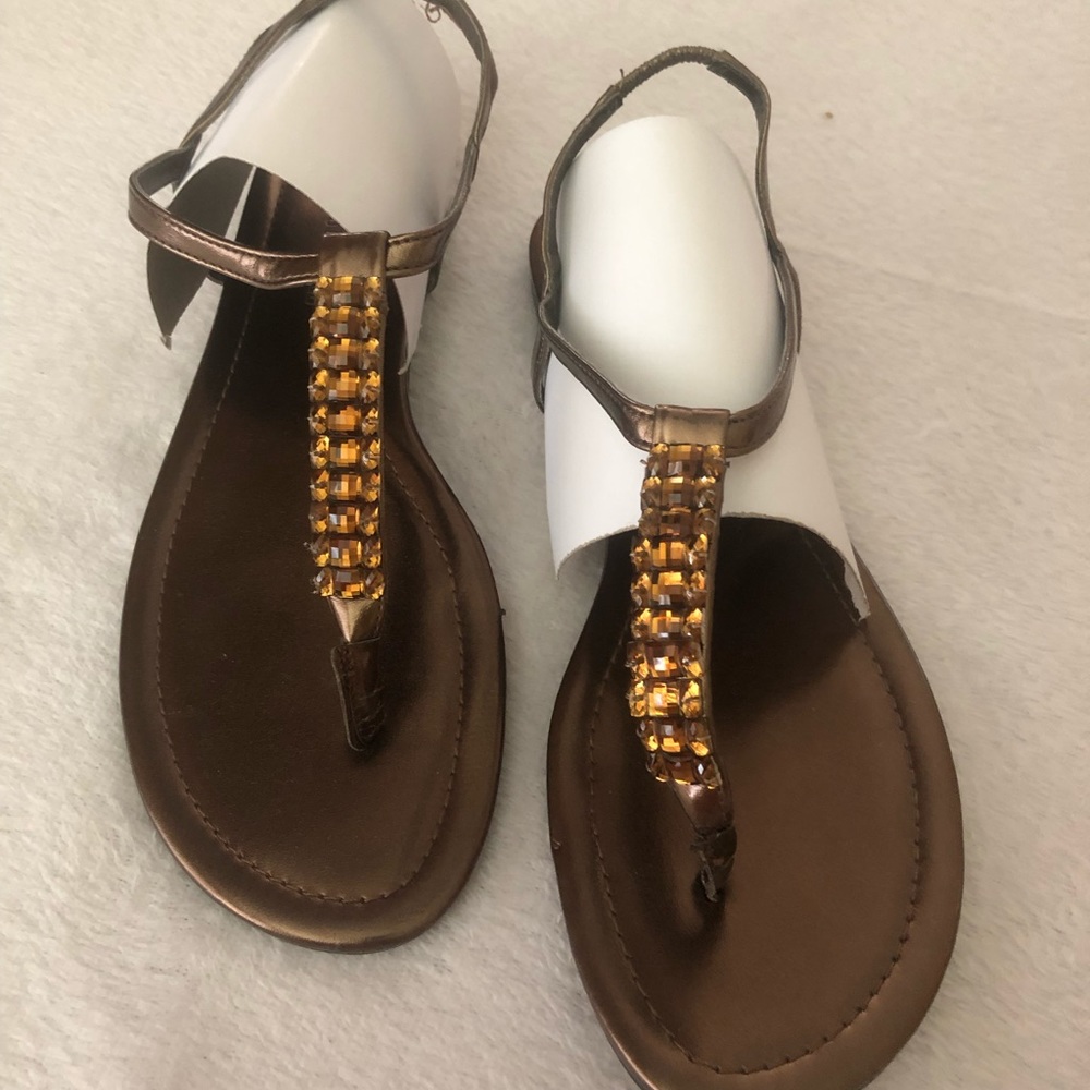 Montego Bay Club  Sandals  W/Crystal Jewels Sz 8